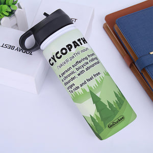 Personalized Cycling Water Bottle - Cycopath Noun - Water Bottles - GoDuckee