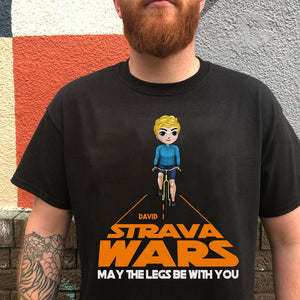 Personalized Cycling Shirts - Strava Wars May The Legs Be With You - Shirts - GoDuckee