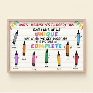 Teacher Each One Of Us Unique - Personalized Canvas Print - Poster & Canvas - GoDuckee