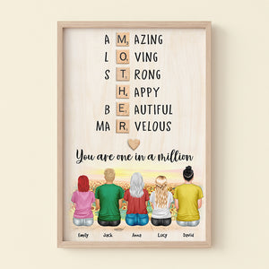 Personalized Mother's Day Wall Art - You Are One In A Million - Poster & Canvas - GoDuckee
