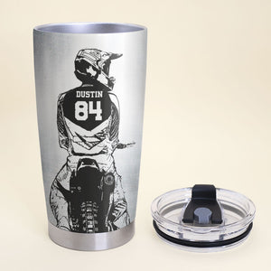 Motocross Life Lessons - Personalized Tumbler Cup - Tumbler Cup - GoDuckee