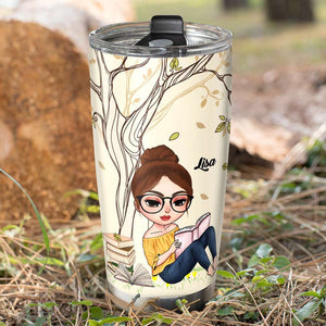 Book And She Lived Happily Ever After Personalized Tumbler - Tumbler Cup - GoDuckee