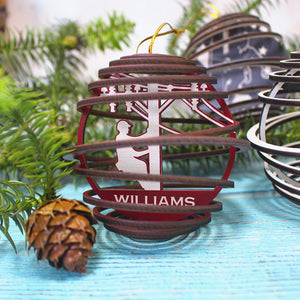 Lineman On The Pole SORMHC Personalized 3D Ornament - Ornament - GoDuckee