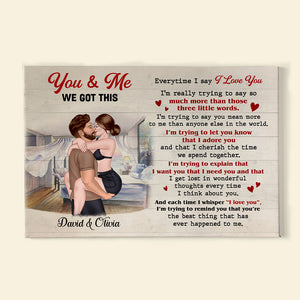 You and Me, We Got This - Sexy Couple Canvas, Personalized Canvas Print - Gift For Couple - Poster & Canvas - GoDuckee