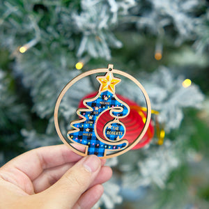 Personalized Christmas Family 3D Dual Spiral Ornament, Christmas Tree Decor - Ornament - GoDuckee