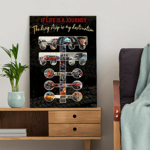 Custom Photo Drag Racing Tree Poster - The Drag Strip Is My Destination - Poster & Canvas - GoDuckee