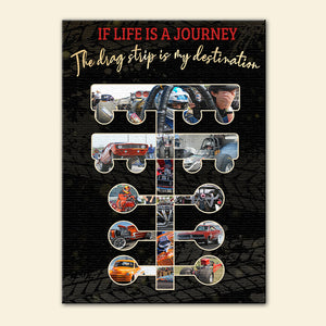 Custom Photo Drag Racing Tree Poster - The Drag Strip Is My Destination - Poster & Canvas - GoDuckee