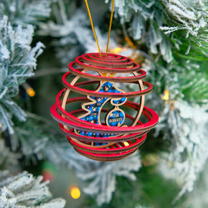 Personalized Christmas Family 3D Dual Spiral Ornament, Christmas Tree Decor - Ornament - GoDuckee