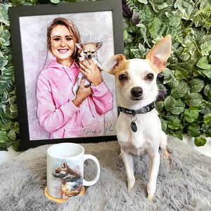 Custom Pet Photo Poster - Drawing Art - Poster & Canvas - GoDuckee