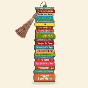 Personalized Book Titles Bookmark - Custom Book Titles - Book Collection - Bookmarks - GoDuckee
