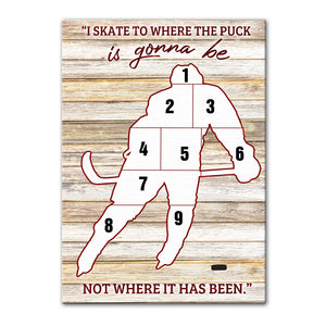 Custom Hockey Plater Photo Poster - I Skate To Where The Puck Is Gonna Be - Poster & Canvas - GoDuckee