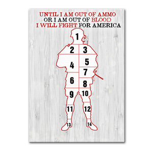 Custom Photo Soldier Poster - I Will Fight For America - Military - Poster & Canvas - GoDuckee