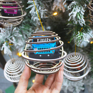 Personalized Car 3D Ornament, Christmas Tree Decor for Car Lovers - Ornament - GoDuckee