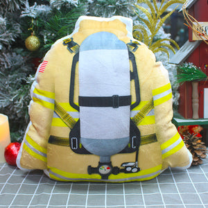 Personalized Firefighter Uniform Pillow - Custom Logo, Name - Pillow - GoDuckee