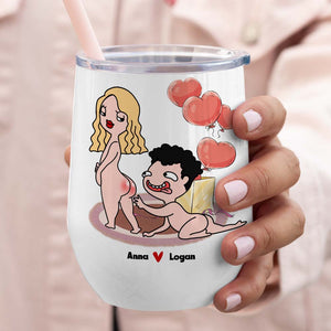 I Wanna See It Touch It, I Love Your Butt Personalized Mug, Funny Gift For Couple - Coffee Mug - GoDuckee