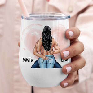 This Is Us, Personalized Tumbler, Gift For Naughty Couple - Wine Tumbler - GoDuckee