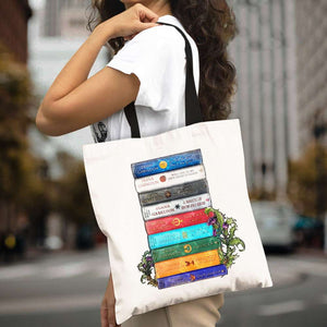Outlander A Stack Of Books - Tote Bag For Book Lovers (10HUHU200422) - Tote Bag - GoDuckee