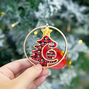Personalized Christmas Family 3D Dual Spiral Ornament, Christmas Tree Decor - Ornament - GoDuckee