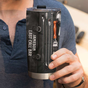 Bartender Tools Set - Personalized Tumbler Cup - Gift For Bartenders - Tumbler Cup - GoDuckee
