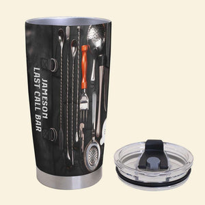 Bartender Tools Set - Personalized Tumbler Cup - Gift For Bartenders - Tumbler Cup - GoDuckee