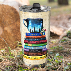Personalized Outlander Tumbler Cup - Just A Girl Who Loves Outlander Book Collection OLD2104 - Tumbler Cup - GoDuckee