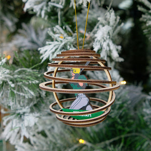 Personalized Baseball Player Pose Ornament, Christmas Tree Decor - Ornament - GoDuckee