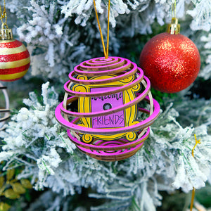 Personalized Friends 3D Dual Spiral Ornament, Christmas Tree Decor - Ornament - GoDuckee