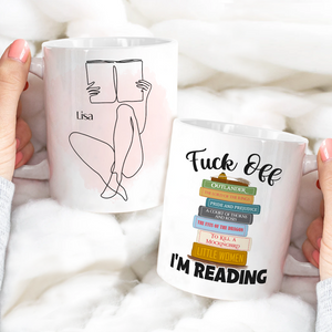 I'm Reading, Reading Book White Mug Gift - Coffee Mug - GoDuckee