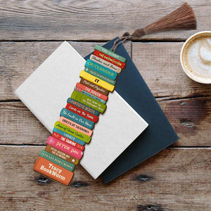 Personalized Book Titles Bookmark - Custom Book Titles - Book Collection - Bookmarks - GoDuckee
