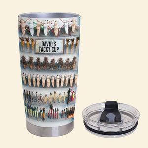 Personalized Fishing Tumbler Cup - Fishing Lure Pattern - Tumbler Cup - GoDuckee