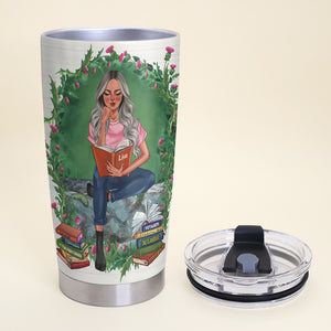 Personalized Book Lover Tumbler Cup - Just A Girl In Love With Her Outlander Books - Gift for Fans - Tumbler Cup - GoDuckee