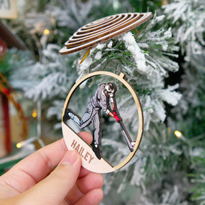 Personalized Baseball Player Pose Ornament, Christmas Tree Decor - Ornament - GoDuckee