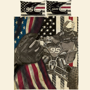 All Terrain Vehicle Personalized Quilt Bed Set - Quilts & Comforters - GoDuckee