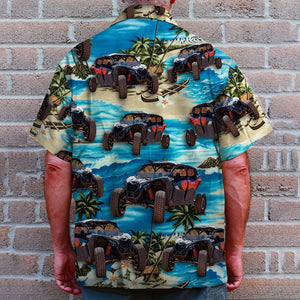 Custom UTV Hawaiian Shirt and Men Beach Shorts, Gift For UTV Lovers, Beach Pattern - Hawaiian Shirts - GoDuckee