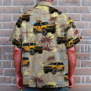 Custom Ford Bronco Hawaiian Shirt and Men Shorts, Gift For Car Lovers - Hawaiian Shirts - GoDuckee