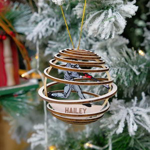 Personalized Baseball Player Pose Ornament, Christmas Tree Decor - Ornament - GoDuckee
