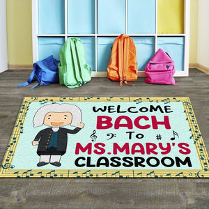 Musical Classroom Doormat - Welcome Bach To - Custom Classroom's Name - Doormat - GoDuckee