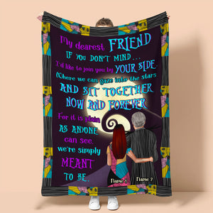 Personalized Horror Couple - My Dearest Friend - We're Simply Meant To Be - Blanket - GoDuckee