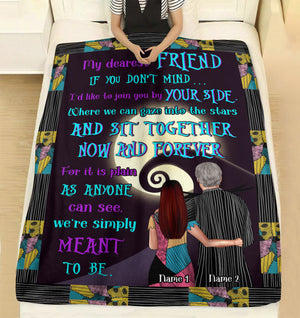 Personalized Horror Couple - My Dearest Friend - We're Simply Meant To Be - Blanket - GoDuckee