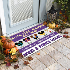 Personalized Grandkids Welcome Mat - Grandkids Always Welcome - Doormat - GoDuckee