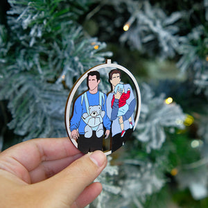 Personalized Friends 3D Dual Spiral Ornament, Christmas Tree Decor - Ornament - GoDuckee