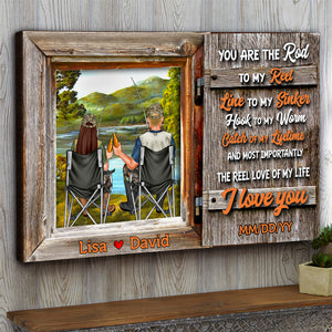 Personalized Fishing Couple Poster - You Are The Rod To My Reel Line To My Sinker - Fishing & Drinking - Poster & Canvas - GoDuckee