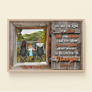 Personalized Fishing Couple Poster - You Are The Rod To My Reel Line To My Sinker - Fishing & Drinking - Poster & Canvas - GoDuckee