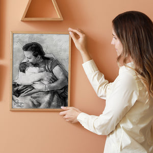 Family Mother's Day & Father's Day - Personalized Wall Art - Gift For Mom/Dad - Poster & Canvas - GoDuckee