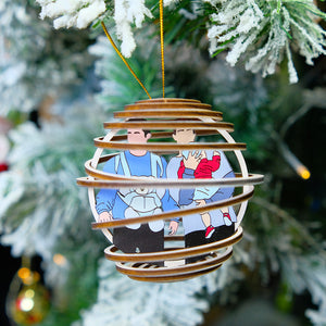 Personalized Friends 3D Dual Spiral Ornament, Christmas Tree Decor - Ornament - GoDuckee