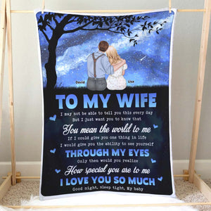 I Love You So Much, Couple Happy Valentine's Day Blanket - Blanket - GoDuckee