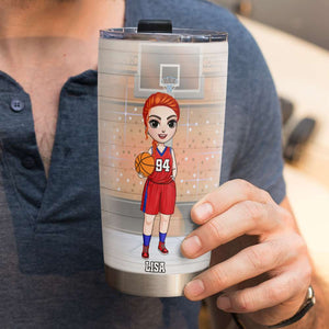 Personalized Basketball Couple Tumbler - Wait Until You See Me In Basketball Jersey - Tumbler Cup - GoDuckee