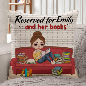 Book Reserved For You And Your Book - Personalized CustomCat Pillow - Pillow - GoDuckee
