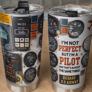 Personalized Pilot Tumbler - Getting High Is My Job - Tumbler Cup - GoDuckee
