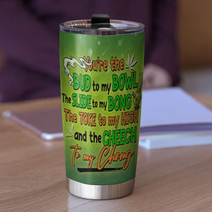 Personalized Weed Couple Tumbler - That Blaze Together Stay Together - Tumbler Cup - GoDuckee